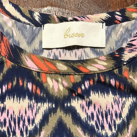 Ikat Patterned Racerback Tanktop by Braeve - Large - Picture 2 of 5